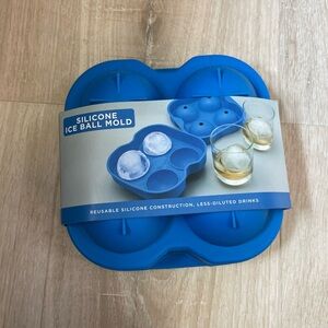 New Silicone Large Ice Ball Mold - Blue
